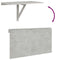 vidaXL Folding Wall Table Concrete Grey 100x60x56 cm Engineered Wood