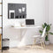 vidaXL Folding Wall Table High Gloss White 100x60x56 cm Engineered Wood
