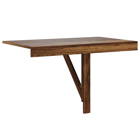 vidaXL Folding Wall Table Smoked Oak 100x60x56 cm Engineered Wood