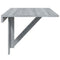 vidaXL Folding Wall Table Grey Sonoma 100x60x56 cm Engineered Wood