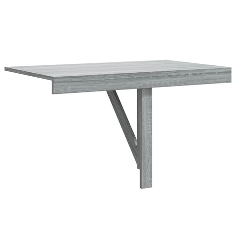 vidaXL Folding Wall Table Grey Sonoma 100x60x56 cm Engineered Wood