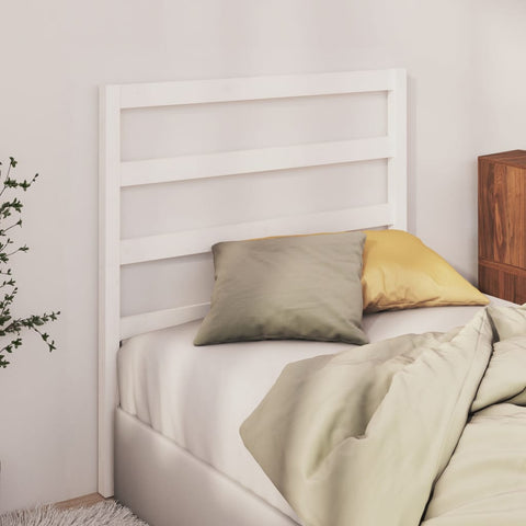 vidaXL Bed Headboard White 81x4x100 cm Solid Wood Pine