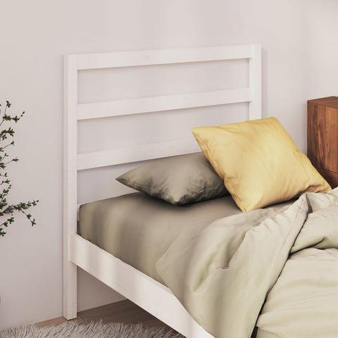 vidaXL Bed Headboard White 81x4x100 cm Solid Wood Pine