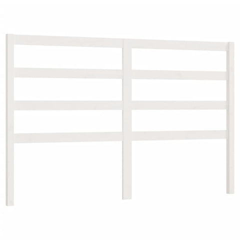 vidaXL Bed Headboard White 126x4x100 cm Solid Wood Pine