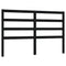 vidaXL Bed Headboard Black 126x4x100 cm Solid Wood Pine