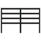 vidaXL Bed Headboard Black 126x4x100 cm Solid Wood Pine