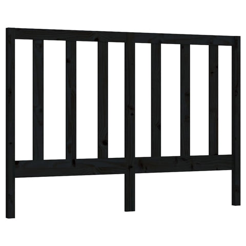 vidaXL Bed Headboard Black 156x4x100 cm Solid Wood Pine