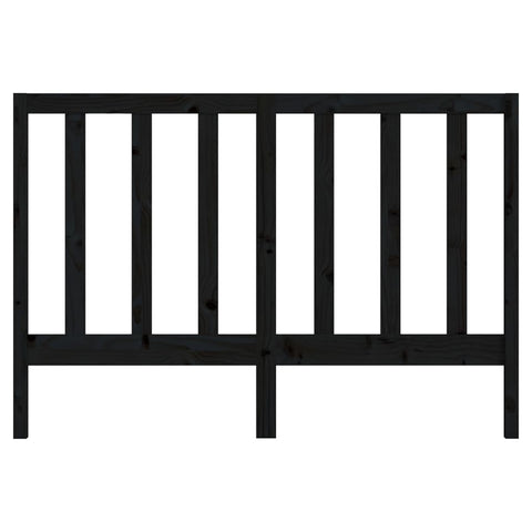 vidaXL Bed Headboard Black 156x4x100 cm Solid Wood Pine