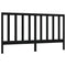 vidaXL Bed Headboard Black 186x4x100 cm Solid Wood Pine