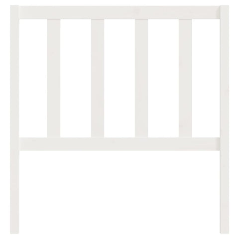 vidaXL Bed Headboard White 81x4x100 cm Solid Wood Pine