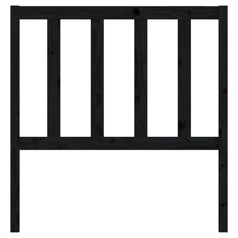 vidaXL Bed Headboard Black 81x4x100 cm Solid Wood Pine