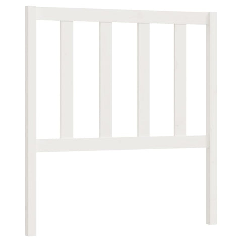 vidaXL Bed Headboard White 106x4x100 cm Solid Wood Pine