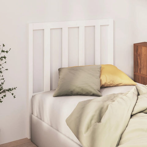 vidaXL Bed Headboard White 106x4x100 cm Solid Wood Pine