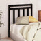 vidaXL Bed Headboard Black 81x4x100 cm Solid Wood Pine