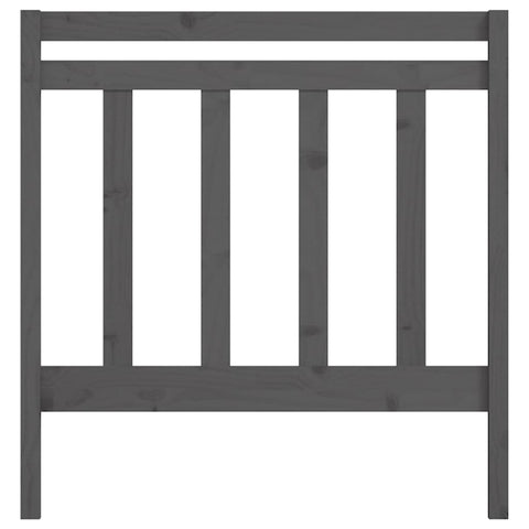 vidaXL Bed Headboard Grey 96x4x100 cm Solid Wood Pine