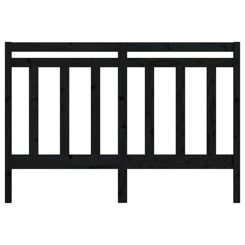 vidaXL Bed Headboard Black 146x4x100 cm Solid Wood Pine