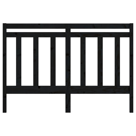 vidaXL Bed Headboard Black 156x4x100 cm Solid Wood Pine