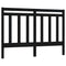 vidaXL Bed Headboard Black 166x4x100 cm Solid Wood Pine
