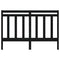 vidaXL Bed Headboard Black 166x4x100 cm Solid Wood Pine