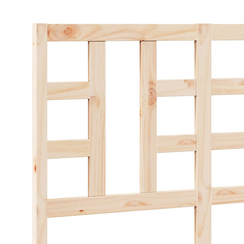 vidaXL Bed Headboard 126x4x100 cm Solid Wood Pine