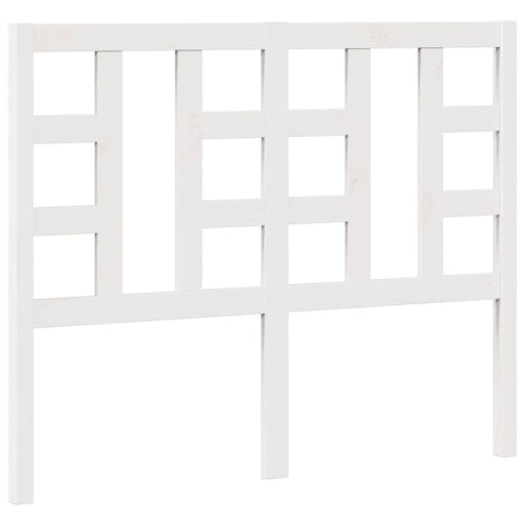 vidaXL Bed Headboard White 126x4x100 cm Solid Wood Pine