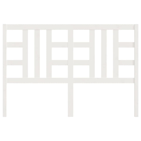 vidaXL Bed Headboard White 126x4x100 cm Solid Wood Pine