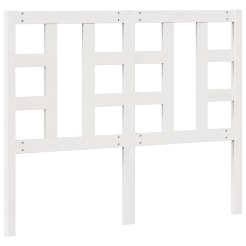 vidaXL Bed Headboard White 126x4x100 cm Solid Wood Pine