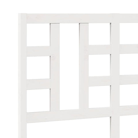 vidaXL Bed Headboard White 126x4x100 cm Solid Wood Pine