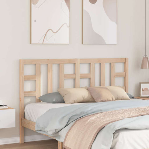 vidaXL Bed Headboard 146x4x100 cm Solid Wood Pine