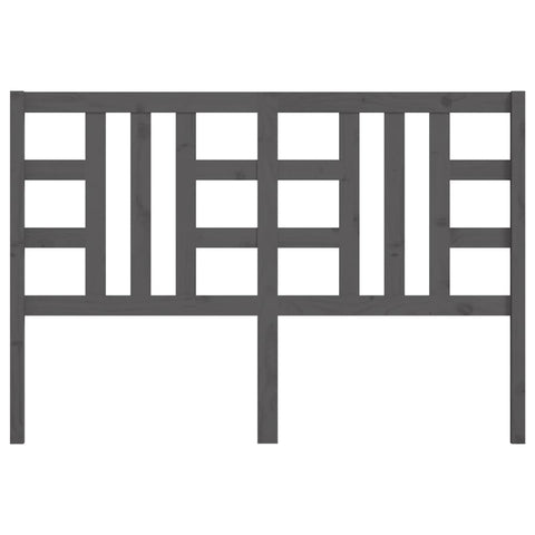 vidaXL Bed Headboard Grey 166x4x100 cm Solid Wood Pine