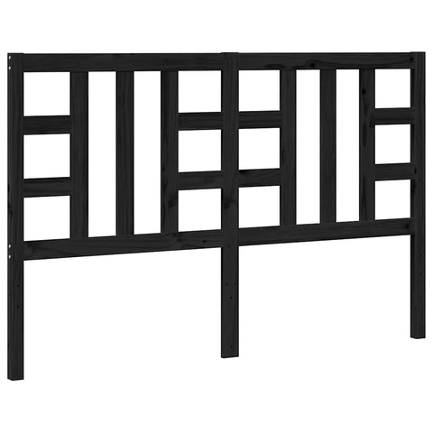 vidaXL Bed Headboard Black 166x4x100 cm Solid Wood Pine
