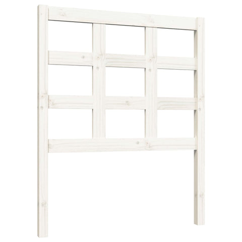 vidaXL Bed Headboard White 80.5x4x100 cm Solid Wood Pine