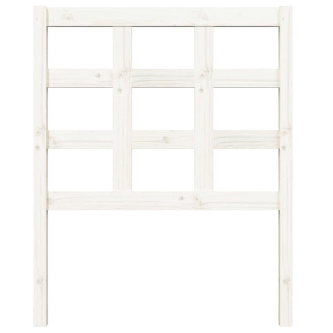 vidaXL Bed Headboard White 80.5x4x100 cm Solid Wood Pine