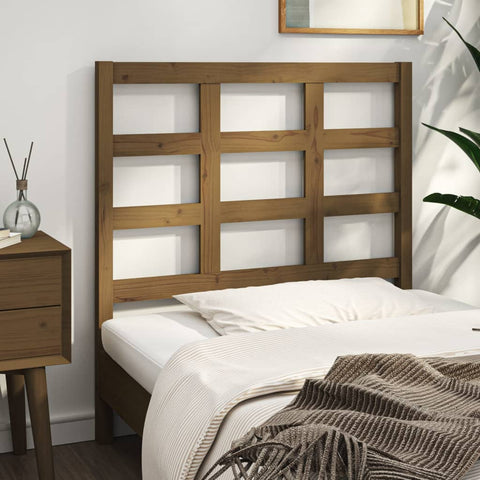 vidaXL Bed Headboard Honey Brown 95.5x4x100 cm Solid Wood Pine