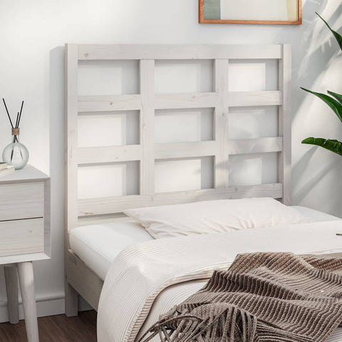 vidaXL Bed Headboard White 105.5x4x100 cm Solid Wood Pine