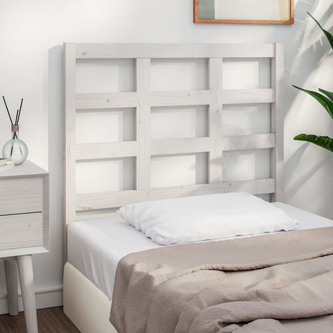 vidaXL Bed Headboard White 105.5x4x100 cm Solid Wood Pine
