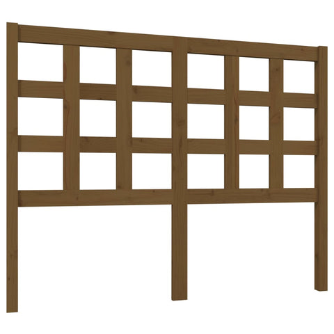 vidaXL Bed Headboard Honey Brown 125.5x4x100 cm Solid Wood Pine