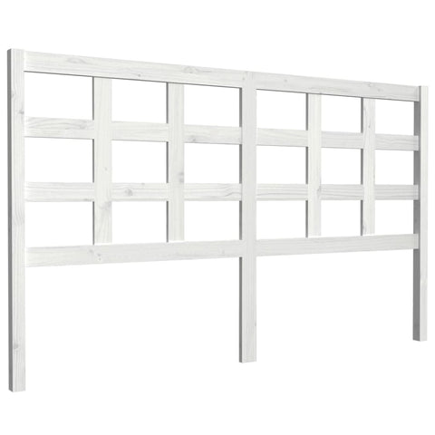 vidaXL Bed Headboard White 165.5x4x100 cm Solid Wood Pine
