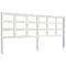 vidaXL Bed Headboard White 205.5x4x100 cm Solid Wood Pine