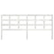 vidaXL Bed Headboard White 205.5x4x100 cm Solid Wood Pine