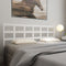 vidaXL Bed Headboard White 205.5x4x100 cm Solid Wood Pine