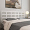 vidaXL Bed Headboard White 205.5x4x100 cm Solid Wood Pine