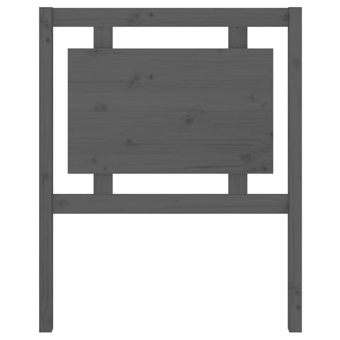 vidaXL Bed Headboard Grey 80.5x4x100 cm Solid Pine Wood