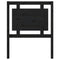 vidaXL Bed Headboard Black 80.5x4x100 cm Solid Pine Wood