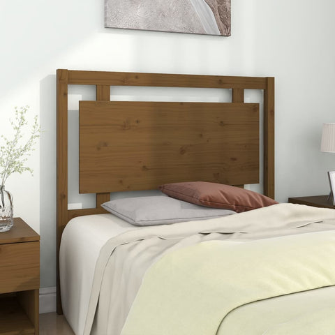 vidaXL Bed Headboard Honey Brown 105.5x4x100 cm Solid Pine Wood