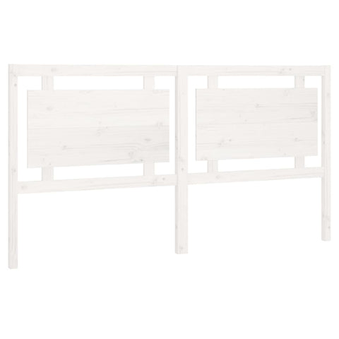 vidaXL Bed Headboard White 185.5x4x100 cm Solid Pine Wood