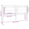 vidaXL Bed Headboard White 185.5x4x100 cm Solid Pine Wood