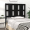 vidaXL Bed Headboard Black 105.5x4x100 cm Solid Wood Pine
