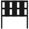 vidaXL Bed Headboard Black 105.5x4x100 cm Solid Wood Pine