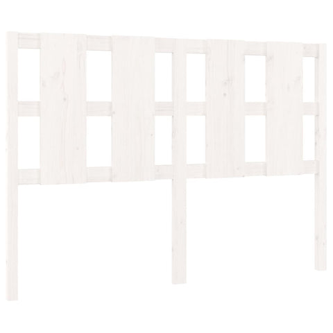 vidaXL Bed Headboard White 145.5x4x100 cm Solid Wood Pine